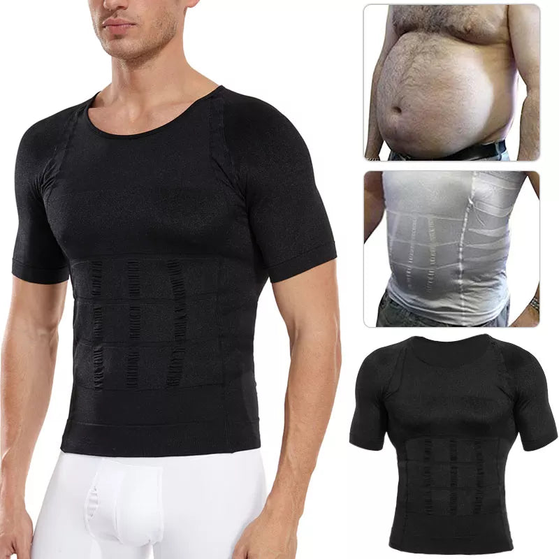 Men Slimming Body Shaper Compression Shirt – Yellow Rose Store
