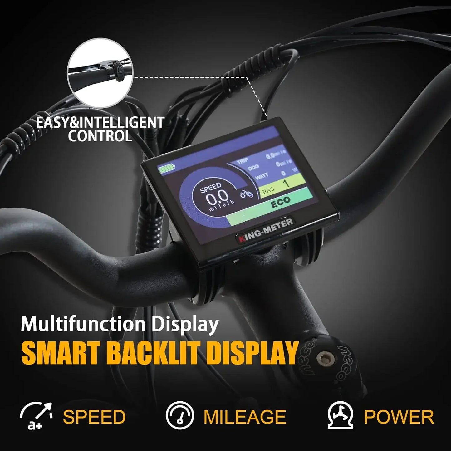 7 Speed 26" Totem Ranger Electric Bike 750W Motor 48V 15Ah Removable Battery Mechanical Locking Suspension Fork