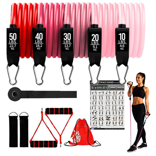 Exercise Resistance Bands Set For Home Training