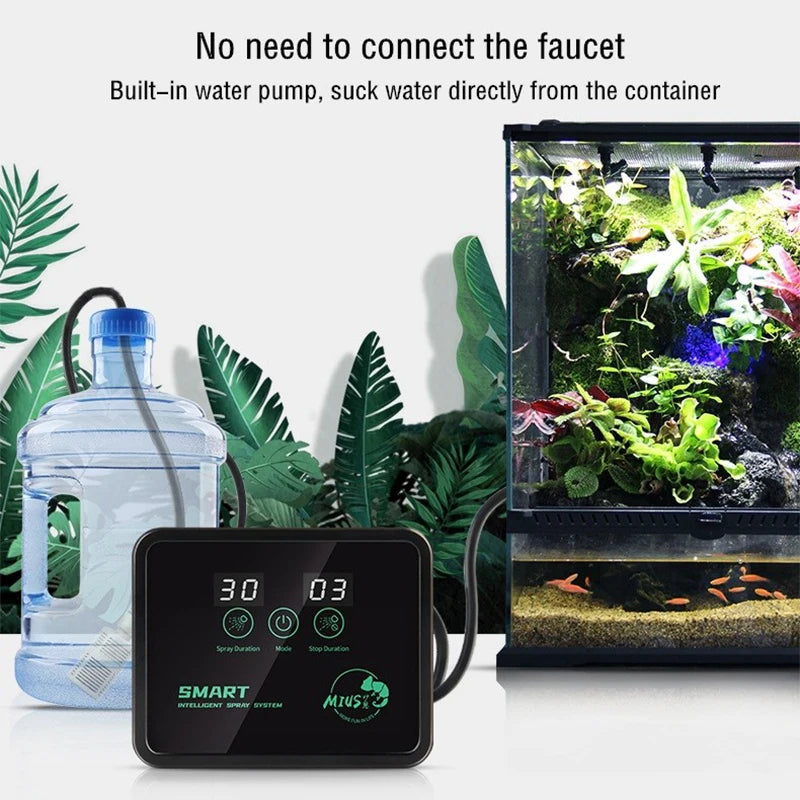 Intelligent Rainforest Spray System Terrariums Humidifier Kit Sprinkler Control