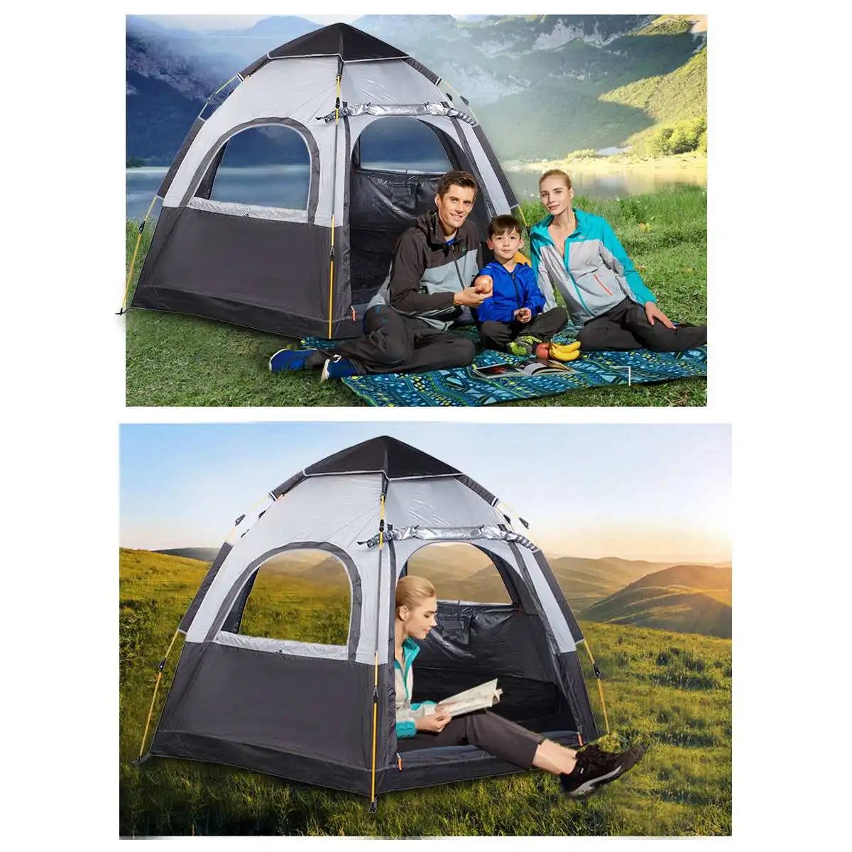 4 Person Automatic Camping Tent