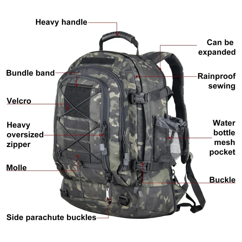 Military Tactical Hiking Backpack