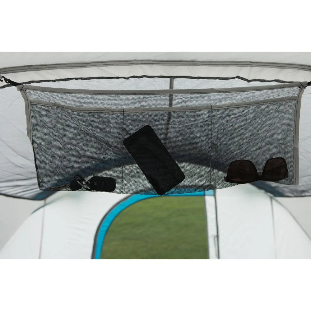 16-Person Cabin Tent for Camping With 2 Removable Room Dividers