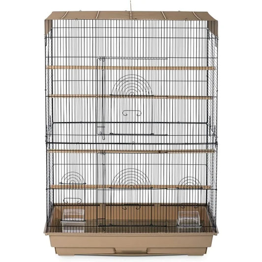 Steel Metal and Plastic Cage Enclosure for Birds