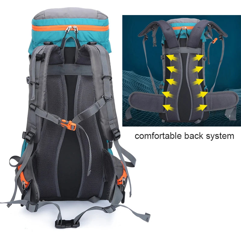 65L Camping Backpack Large Capacity