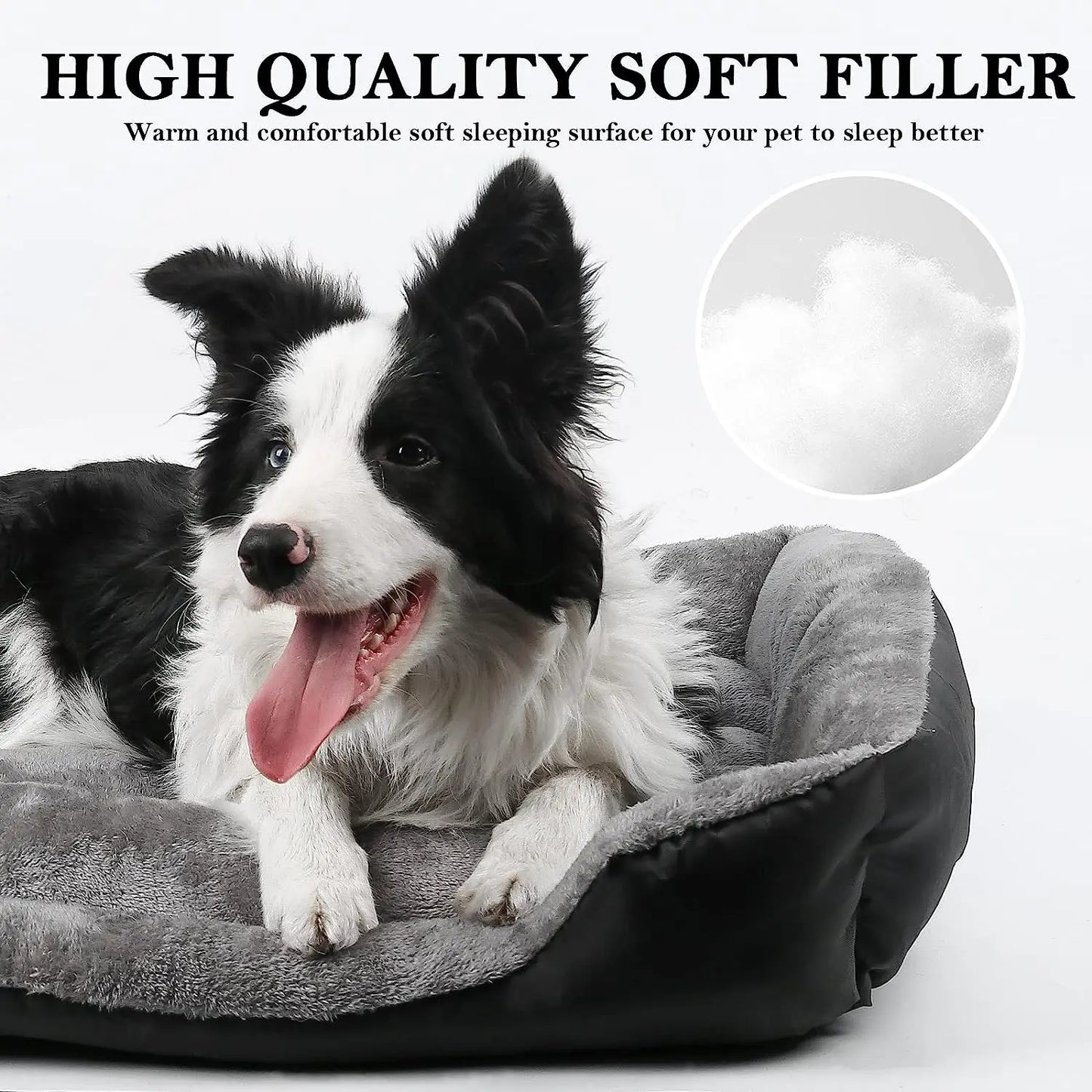 Rectangle Washable Dog Bed