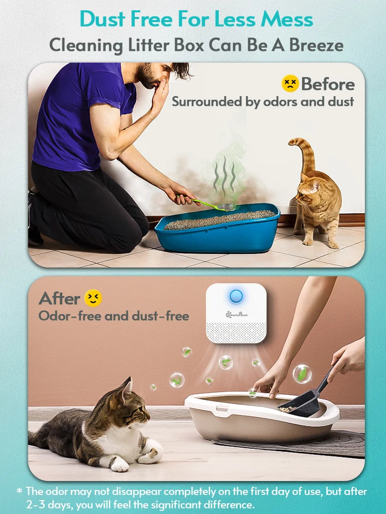 Smart Odor Purifier For Cat Litter Box