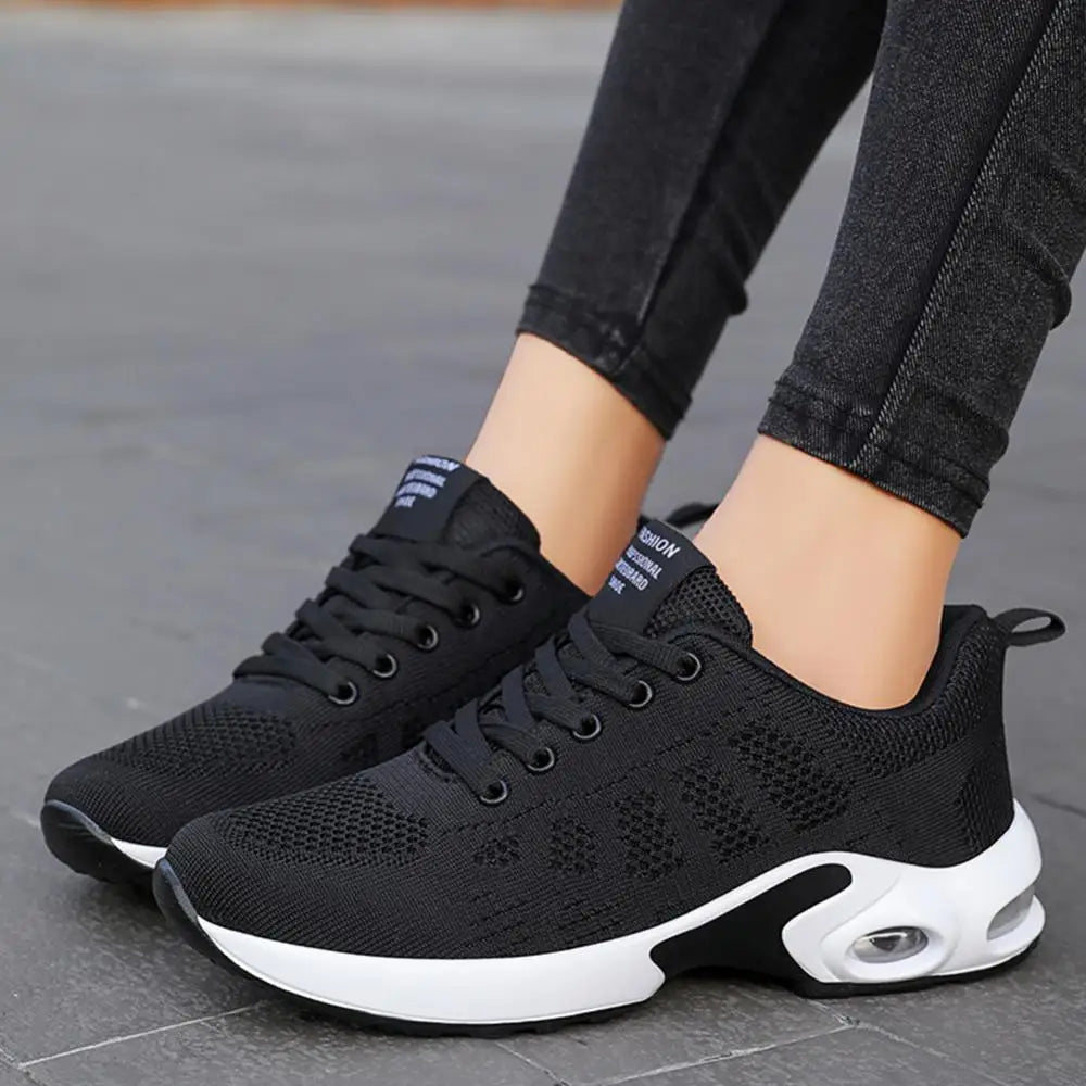 Soft Breathable Women's Lace Up Sneakers