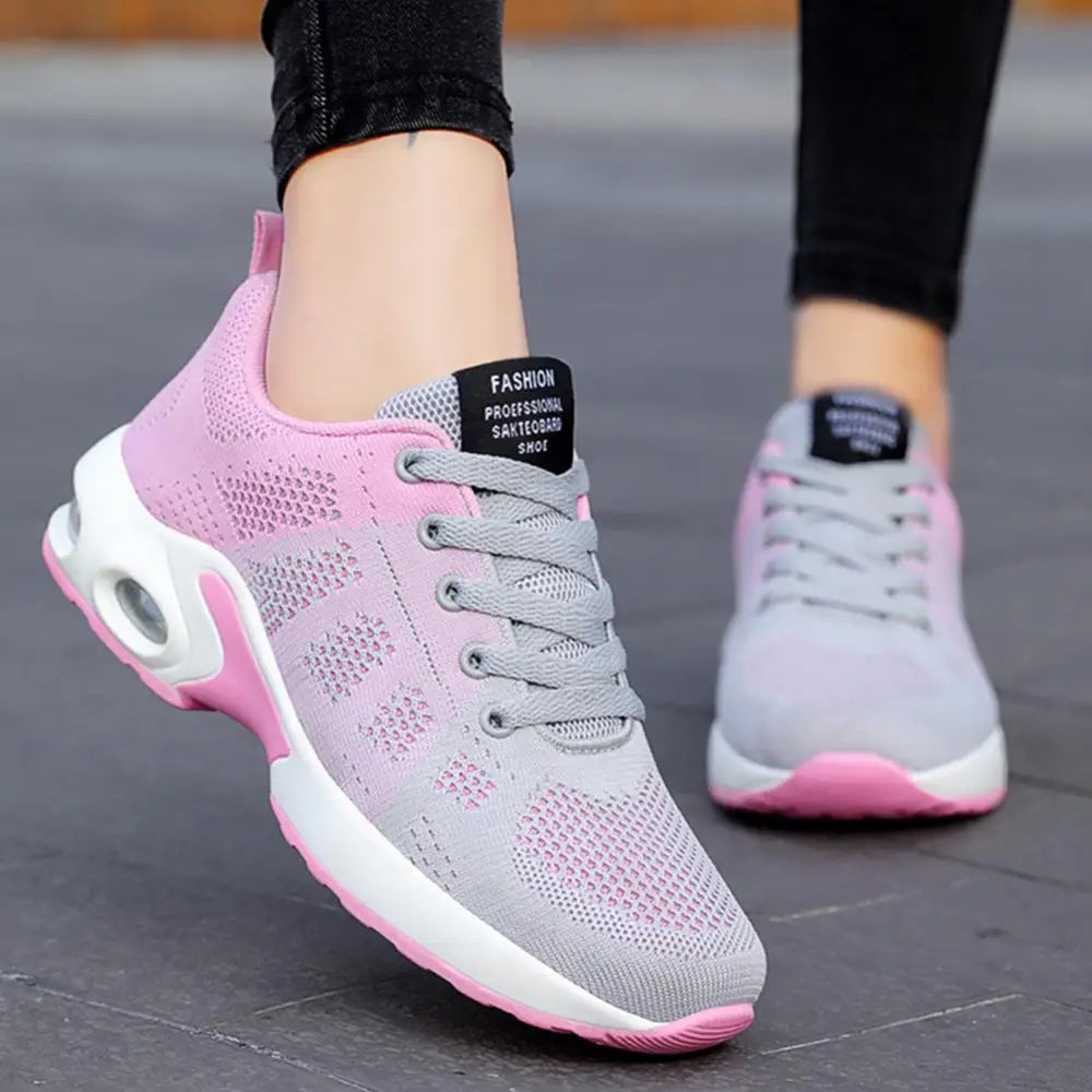 Soft Breathable Women's Lace Up Sneakers