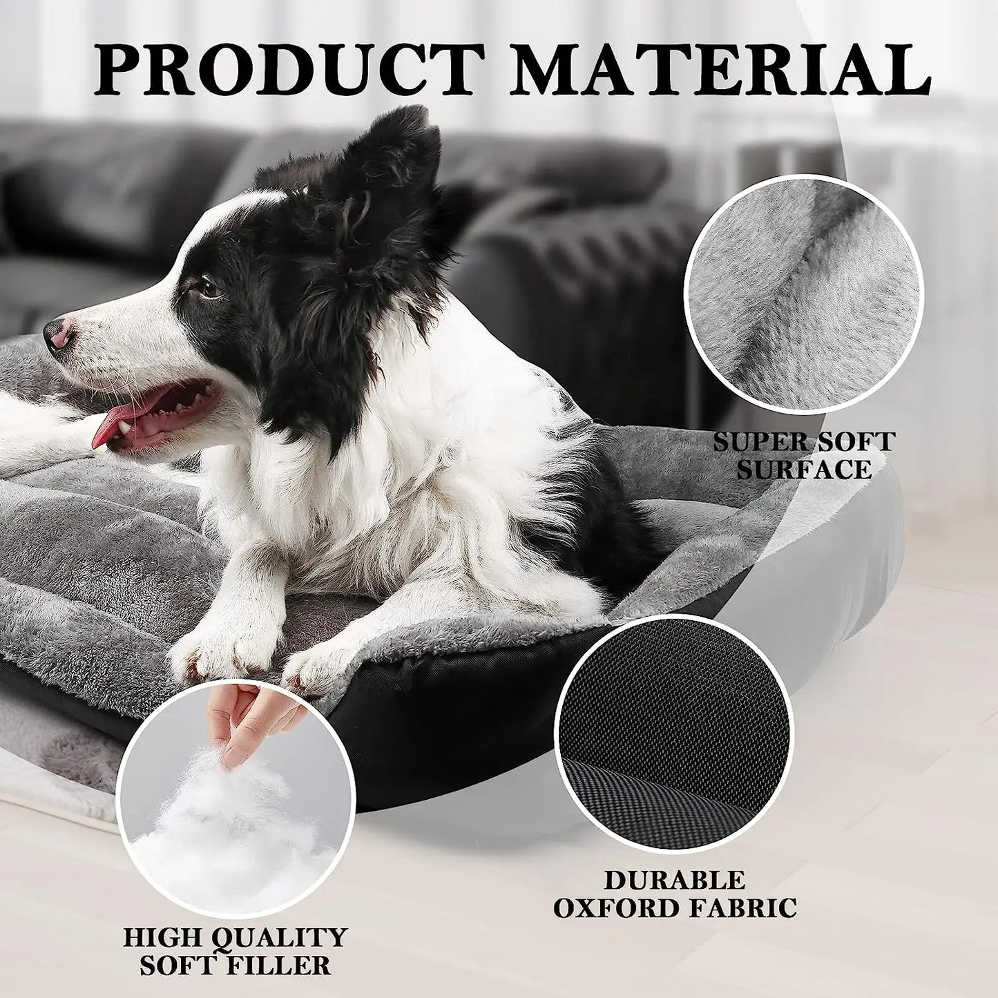 Rectangle Washable Dog Bed