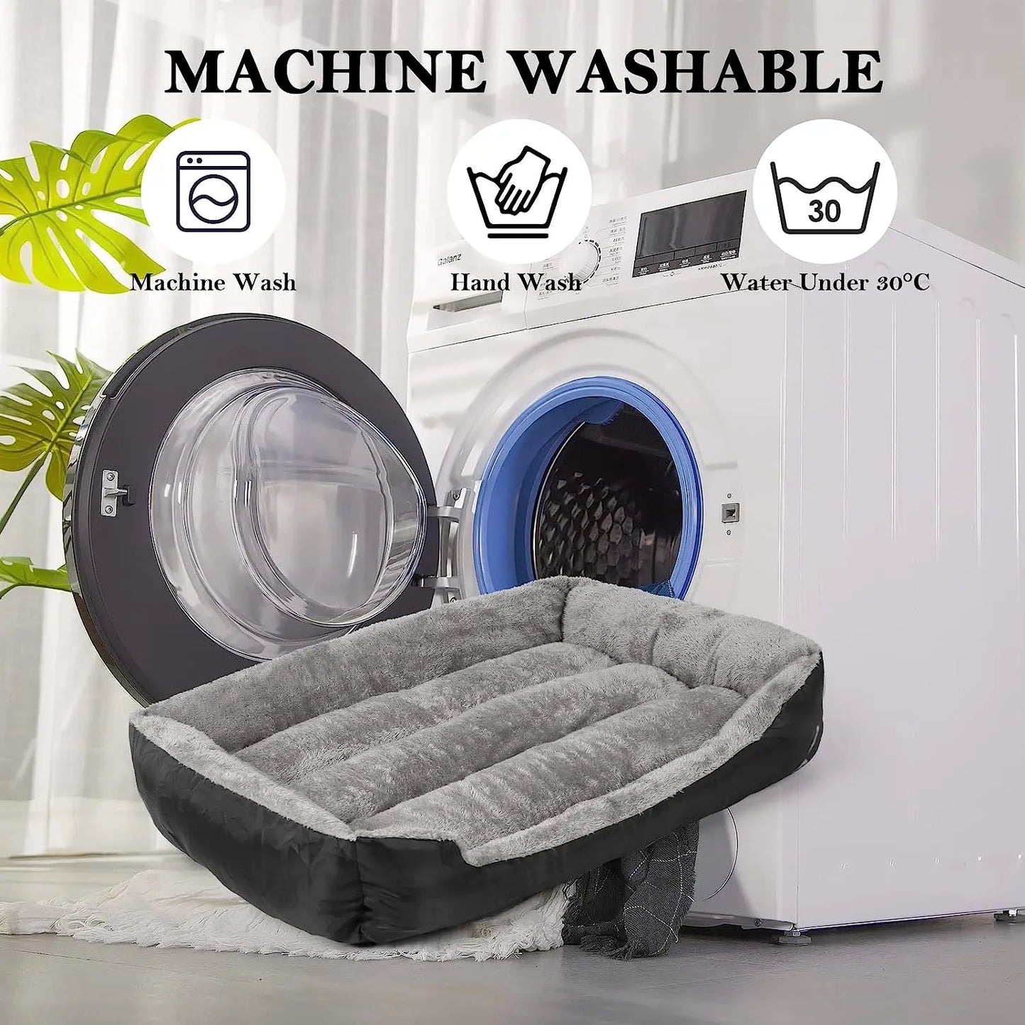 Rectangle Washable Dog Bed